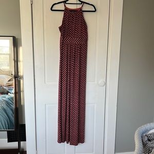 Loft chevron maxi dress